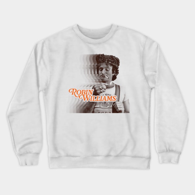 Robin Williams Fade Tribute Crewneck Sweatshirt by darklordpug